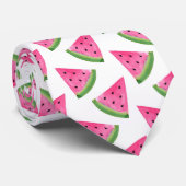 Cravate Watercolor Watermelon Motif (Roulé)