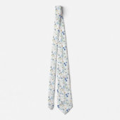 Cravate Watercolor Wildflower Meadow Floral Pattern  (Dos)