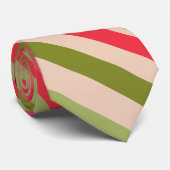 Cravate Watermelon-Inspired Stripes (Roulé)