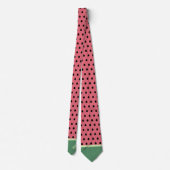 Cravate Watermelon Monogram Funny Fruit Slice Polka Dot (Dos)