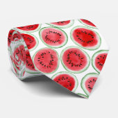 Cravate Watermelon slices pattern (Roulé)