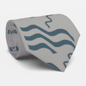 Cravate Waves Beachdesign Blue Grey (Roulé)
