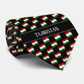 Cravate Wavy Tajikistan Flag Pattern (Roulé)