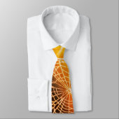 Cravate Web Orange Black Déplaisant Éffrayant Spid (Attaché)