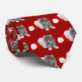 Cravate Weihnachts-Kravatte chat (Roulé)