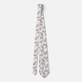 Cravate Weimaraner Bones and Paws White (Dos)