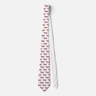 Cravate Weiner Dog Dachshund Motif