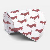 Cravate Weiner Dog Dachshund Motif (Roulé)