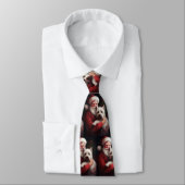 Cravate West Highland White Terrier Santa Claus Noël (Attaché)