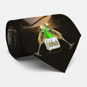 Cravate Western Cowboy Casquette Champagne Feu d'artifice 