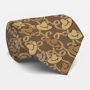 Cravate Western Cowboy et Lassos Necktie
