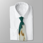 Cravate Western Emerald Gold White Cowhide (Attaché)