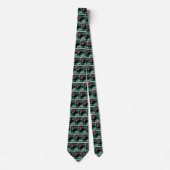 Cravate Western Rodeo Cowboy Bull Riding Necktie (Devant)