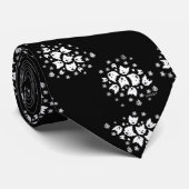 Cravate Westie Bouquets Necktie (Roulé)