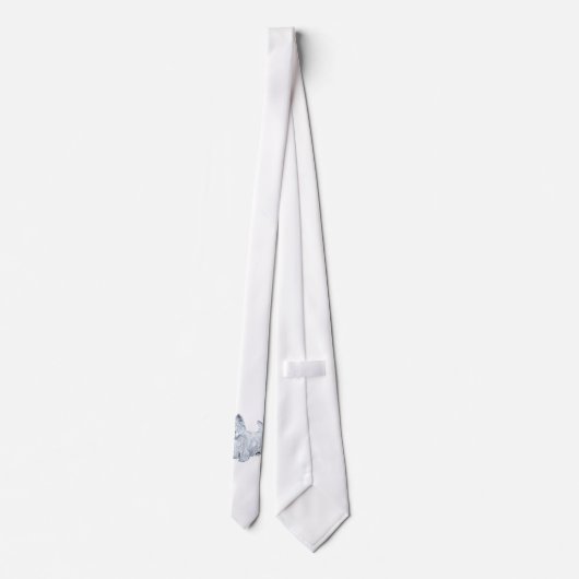 Cravate Westie debout (Dos)