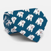 Cravate Westie West Highland White Terrier (Roulé)