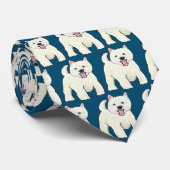 Cravate Westie West Highland White Terrier (Roulé)