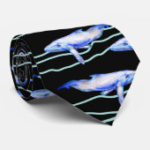 Cravate Whale Pattern  Neck Tie (Roulé)
