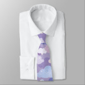 Cravate Whimsical Pastel Clouds et étoiles Motif (Attaché)