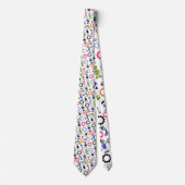 Cravate Whimsical Robots Fun Custom Necktie Tie (Devant)
