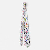 Cravate Whimsical Robots Fun Custom Necktie Tie (Dos)