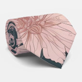 Cravate Whimsical rose Sakura Motif (Roulé)