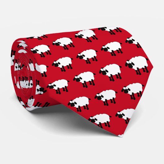 Cravate Whimsical Sheep (Roulé)