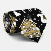 Cravate Whimsical Winter Animal Town (Roulé)