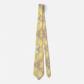 Cravate Whispers of Silk DreamOrganic Formes en Jaune (Devant)