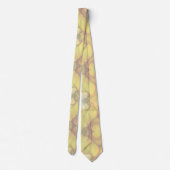 Cravate Whispers of Silk DreamOrganic Formes en Jaune (Dos)