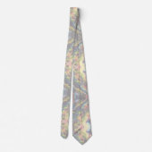 Cravate Whispers of Silk Dreamy Organic Shapes in Green (Dos)