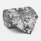 Cravate Whispers partagés (noir) (Roulé)