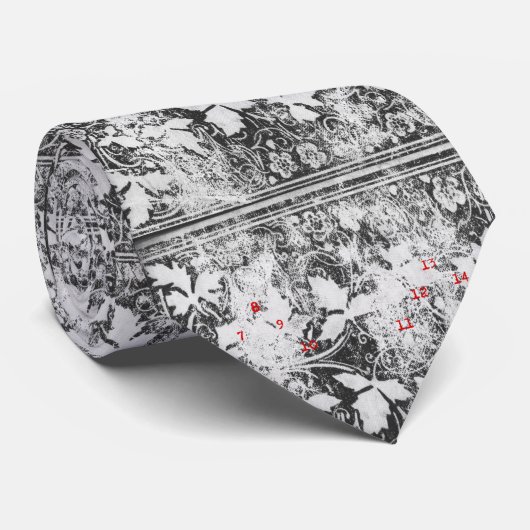 Cravate Whispers partagés (noir) (Roulé)