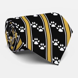 Cravate White Animal Paw Claw Prints Team Sports Necktie
