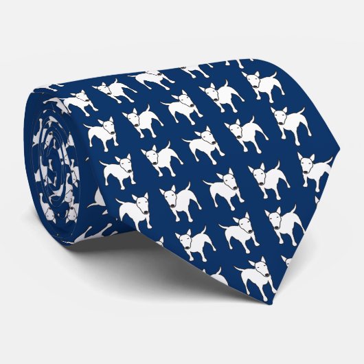 Cravate White Bull Terrier Chien Chien Chien Chien Puppy P (Roulé)