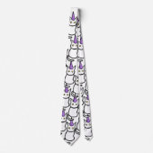 Cravate White Cat Celebration Tie (Devant)