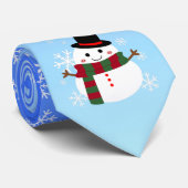 Cravate White Christmas Snowman (Roulé)