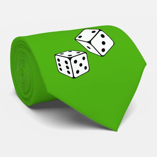 Cravate White dice (Roulé)