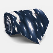 Cravate White Doves and Stars Tie (Roulé)