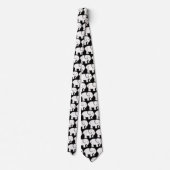 Cravate White Elephants Design Necktie (Dos)