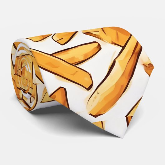 Cravate White French Fries (Roulé)