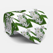 Cravate White Hyacinths (Roulé)