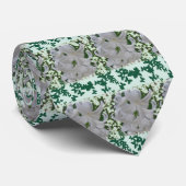 Cravate White Hyacinths Tie (Roulé)