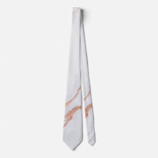 Cravate White Marble and Gold Accent Elegant Luxury