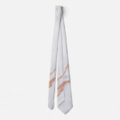 Cravate White Marble and Gold Accent Elegant Luxury (Dos)