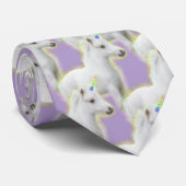 Cravate White Pony Unicorn (Roulé)