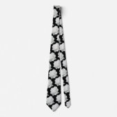 Cravate White Rose Petals Necktie (Devant)