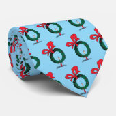 Cravate Who Peeking Through Christmas Wreath (Roulé)