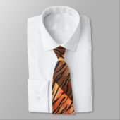 Cravate Wild Me Tiger Hot orange et noir (Attaché)