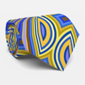 Cravate Wild Psychedelic Lavender Gold Motif Design (Roulé)